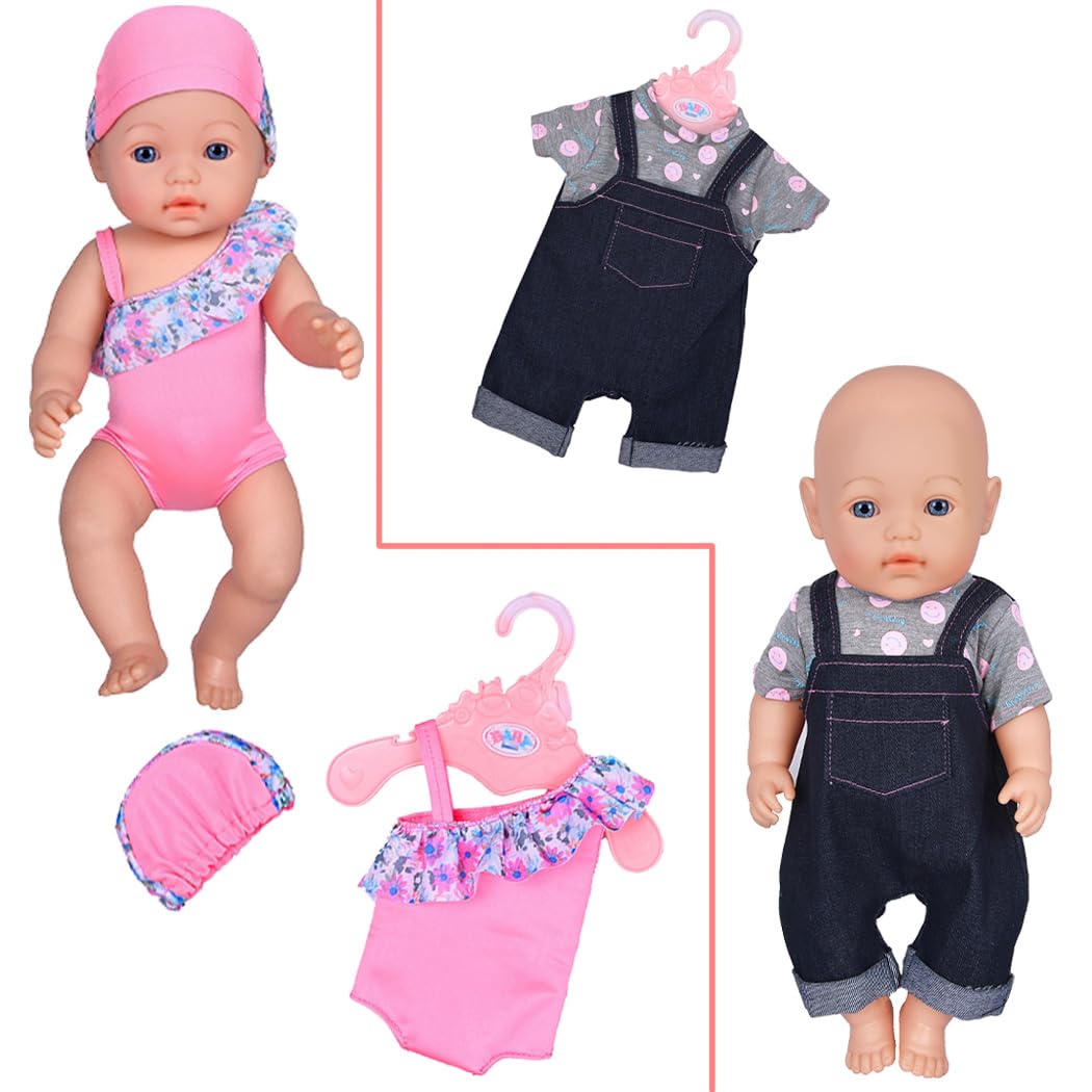 10 Sets Baby Doll Clothes for 14-18 inch Dolls - Perfect for Dress Up & Role Play