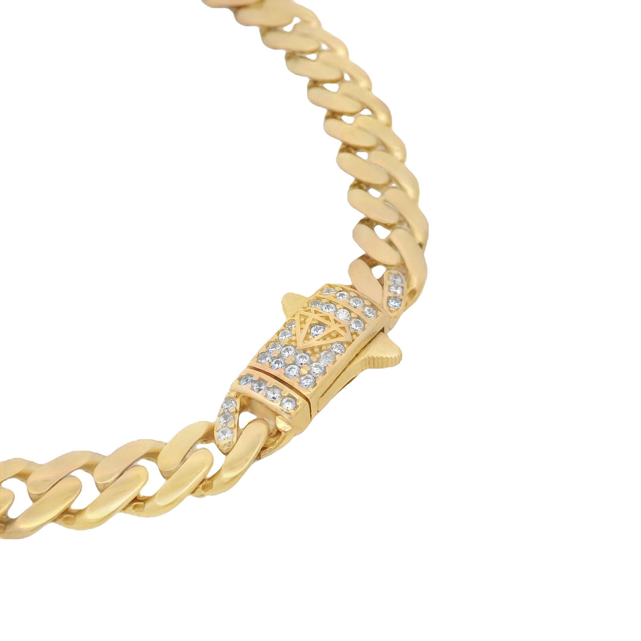 14K Gold Hollow Cuban Link Chain Bracelet for Men & Women - 6.5mm Italian Style ITTALLO JTJ™ - Perfect for Gifts, Parties & Everyday Luxury Wear