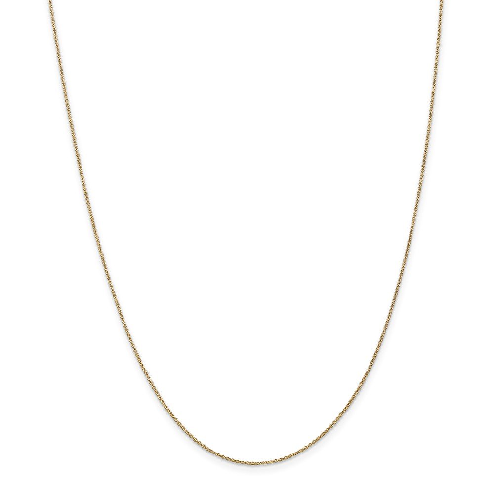 14K Gold 0.9mm Cable Chain Necklace 18 Inch - Dainty Layering Jewelry for Women, Perfect for Everyday Wear & Gift Giving