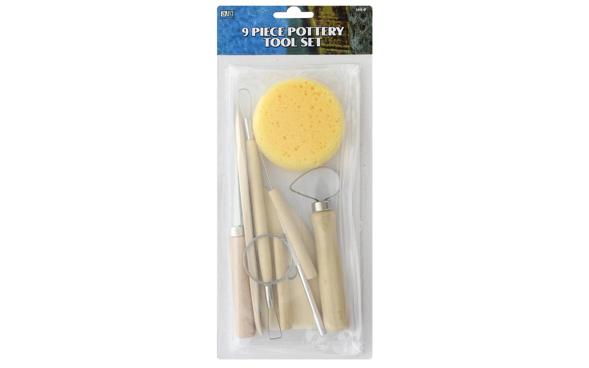 PRO ART Pottery Tool Kit - 12-Piece Professional Clay Sculpting Tools Set for Pottery, Ceramics & Clay Art - Perfect for Beginners & Artists - Great for Hand Building, Trimming & Detailing