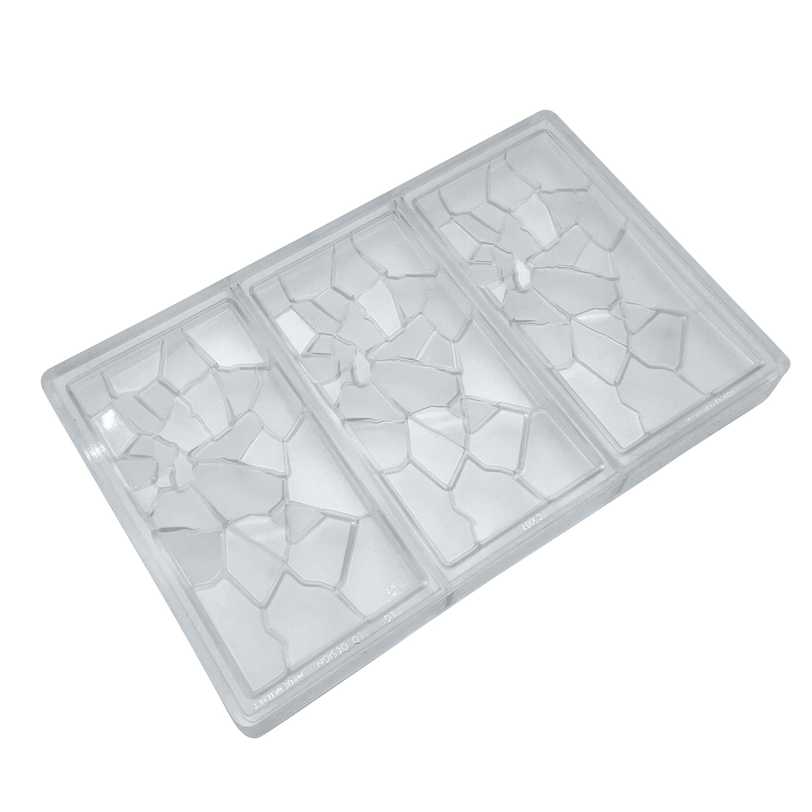 Premium Polycarbonate Crack Shape Chocolate Bar Mold - Durable Chocolate Maker for Energy Bars, Candy & Baking - Perfect for Homemade Treats, Gifts & Professional Use