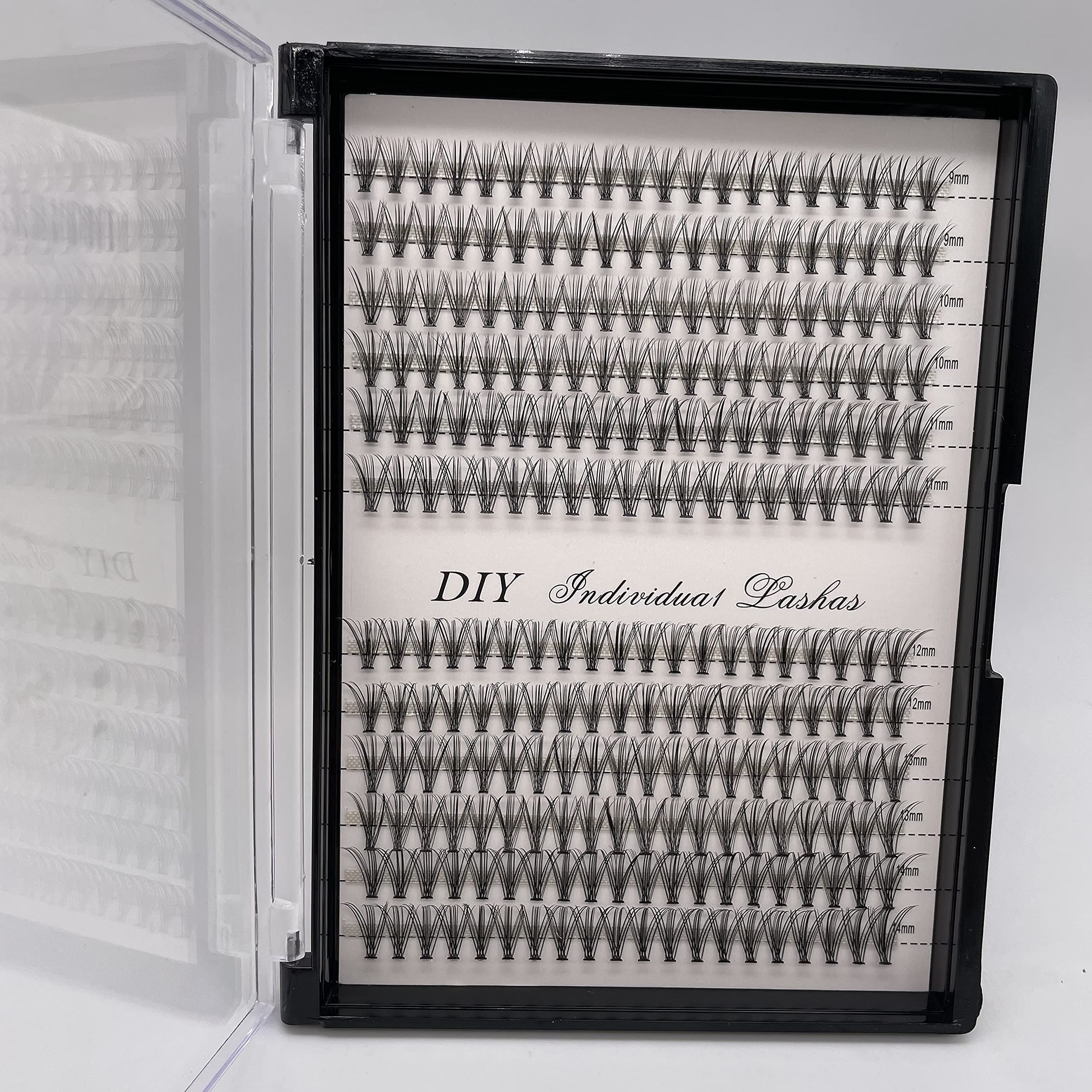 Premium 240pcs Faux Mink Cluster Eyelash Extensions - 9-14mm D Curl, 12 Roots per Cluster (0.07mm Thickness) | Natural Look for Daily Wear, Parties & Special Occasions