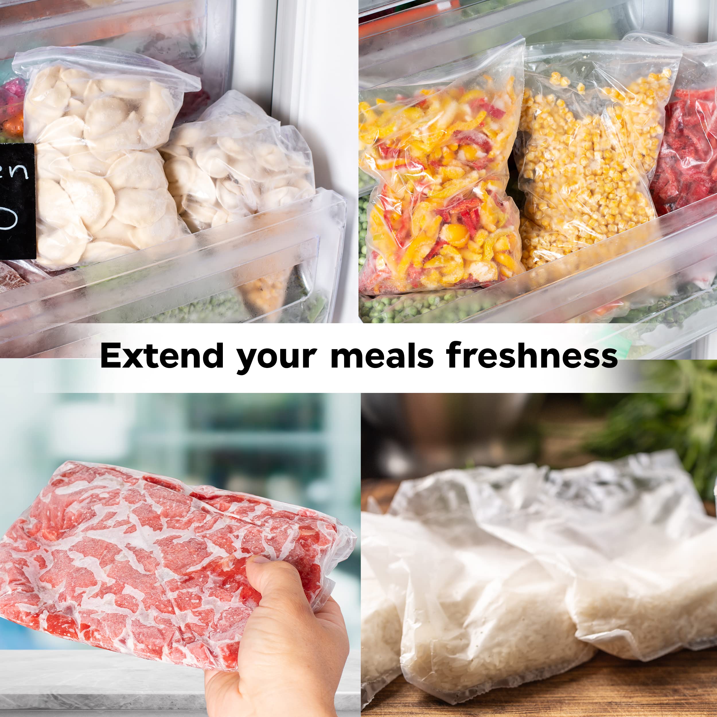 [20 Pack] 3.5 Gallon Large Clear Storage Bags 16