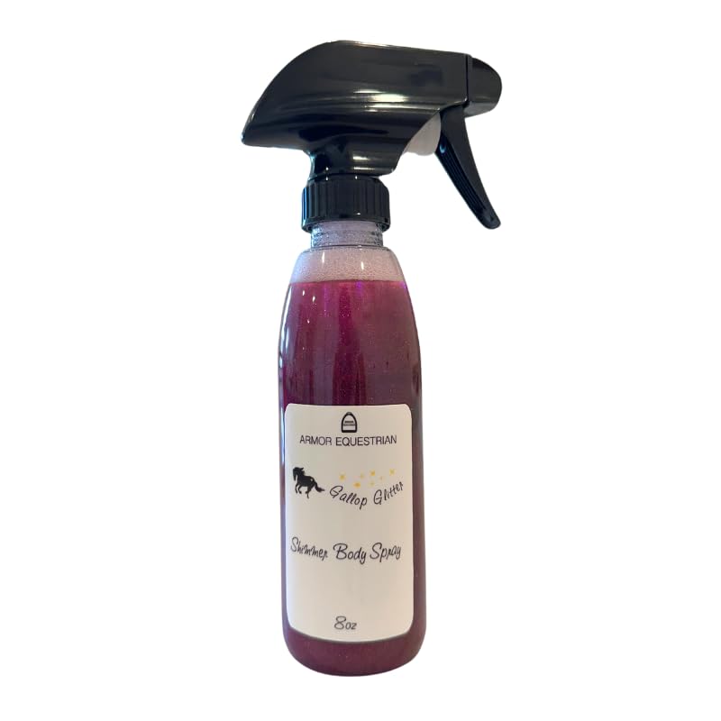 Gallop Glitter Shimmer Body Spray - Purple Shimmering Body Mist for Women, Long Lasting Sparkling Fragrance, Perfect for Parties, Festivals & Special Occasions
