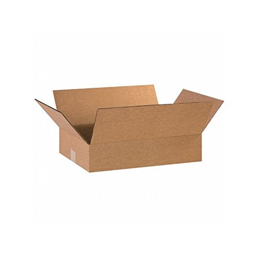 25-Pack 18x12x4 Inch Kraft Corrugated Shipping Boxes - Heavy Duty Flat Mailer Boxes for Ecommerce, Moving & Storage - Eco-Friendly Packaging Supplies for Small Business & Home Use