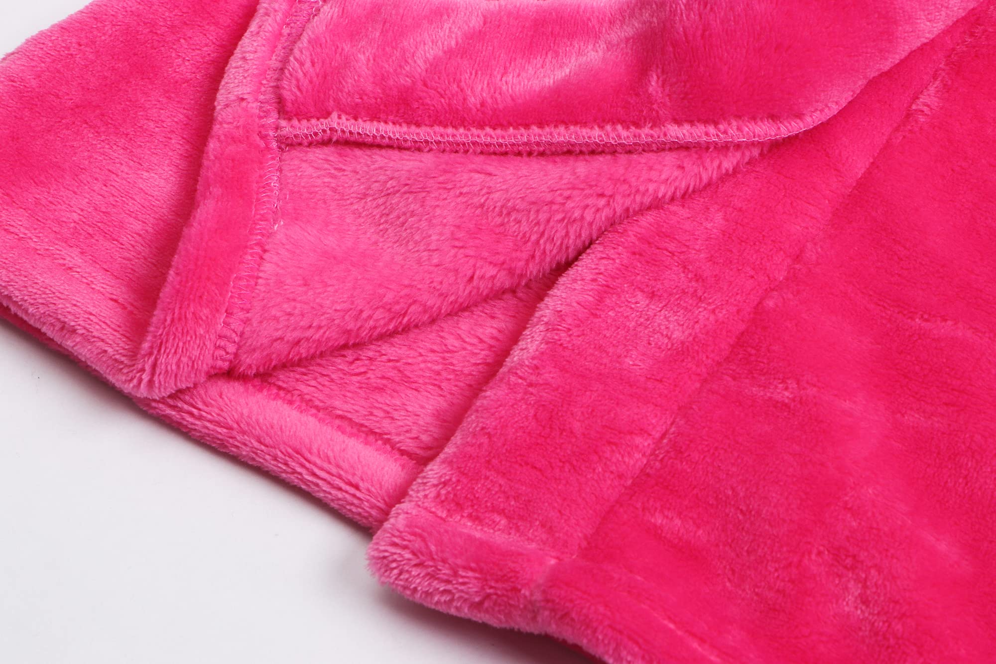 Girls Fleece Hooded Robe - Soft Premium Fuzzy Bathrobe for Kids Ages 2-12 | Cozy Winter Wear, Birthday Gift & Spa Day Essential