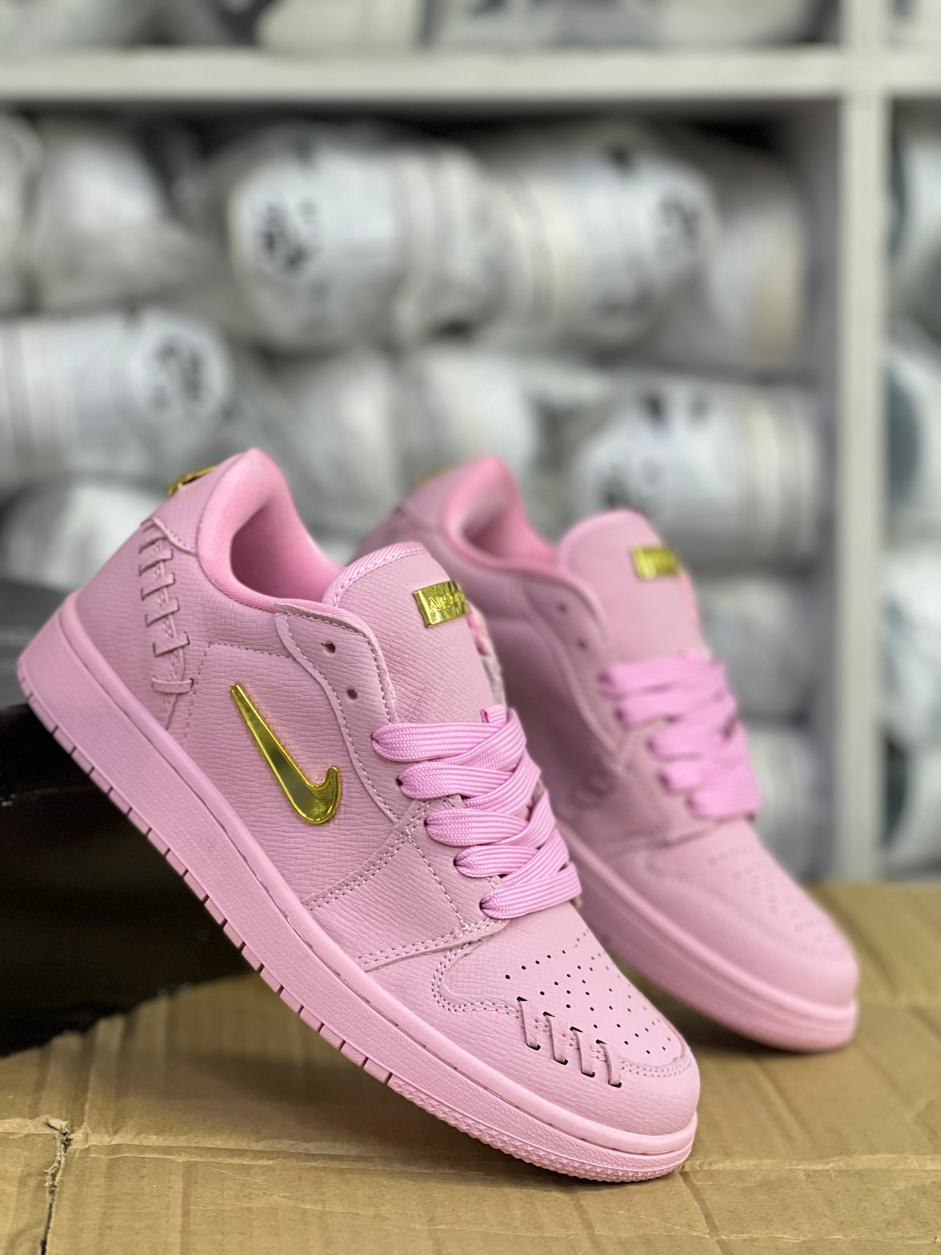 Air Jordan 1 Low Sneakers for Women - Mom Perfect Pink Basketball Shoes | Casual Wear, Street Style & Gym Fashion