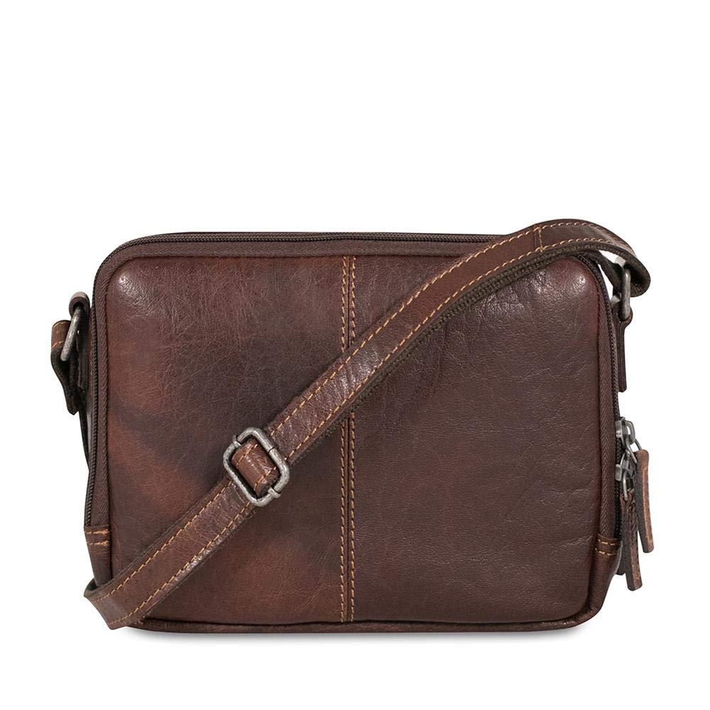 Voyager Double Zippered Crossbody Bag #7195 - Stylish & Secure Travel Purse for Women, Men | Perfect for Daily Commute, Shopping & Travel Accessories