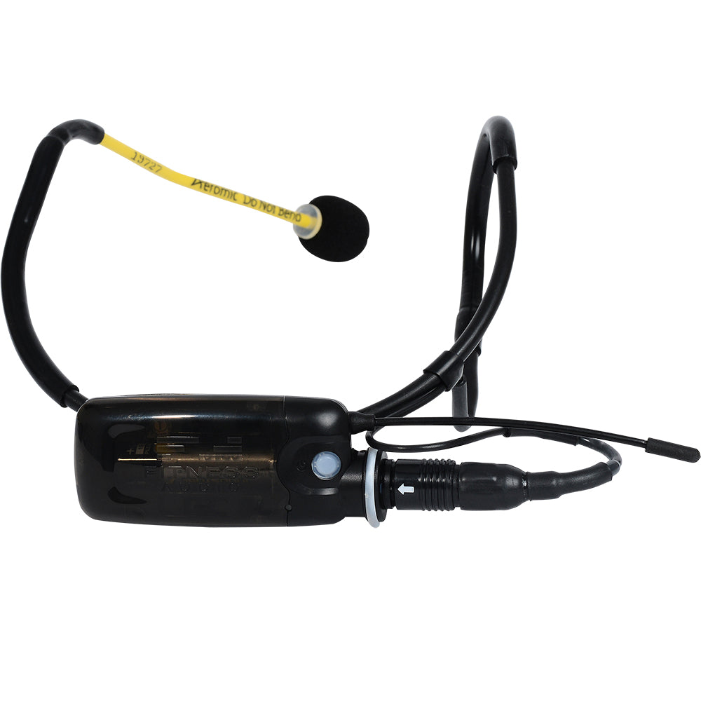 Professional UHF Mini TX Aeromic & MTU8 Wireless Headset Microphone for Fitness Instructors - Perfect for Gym Workouts, Dance Classes & Live Performances