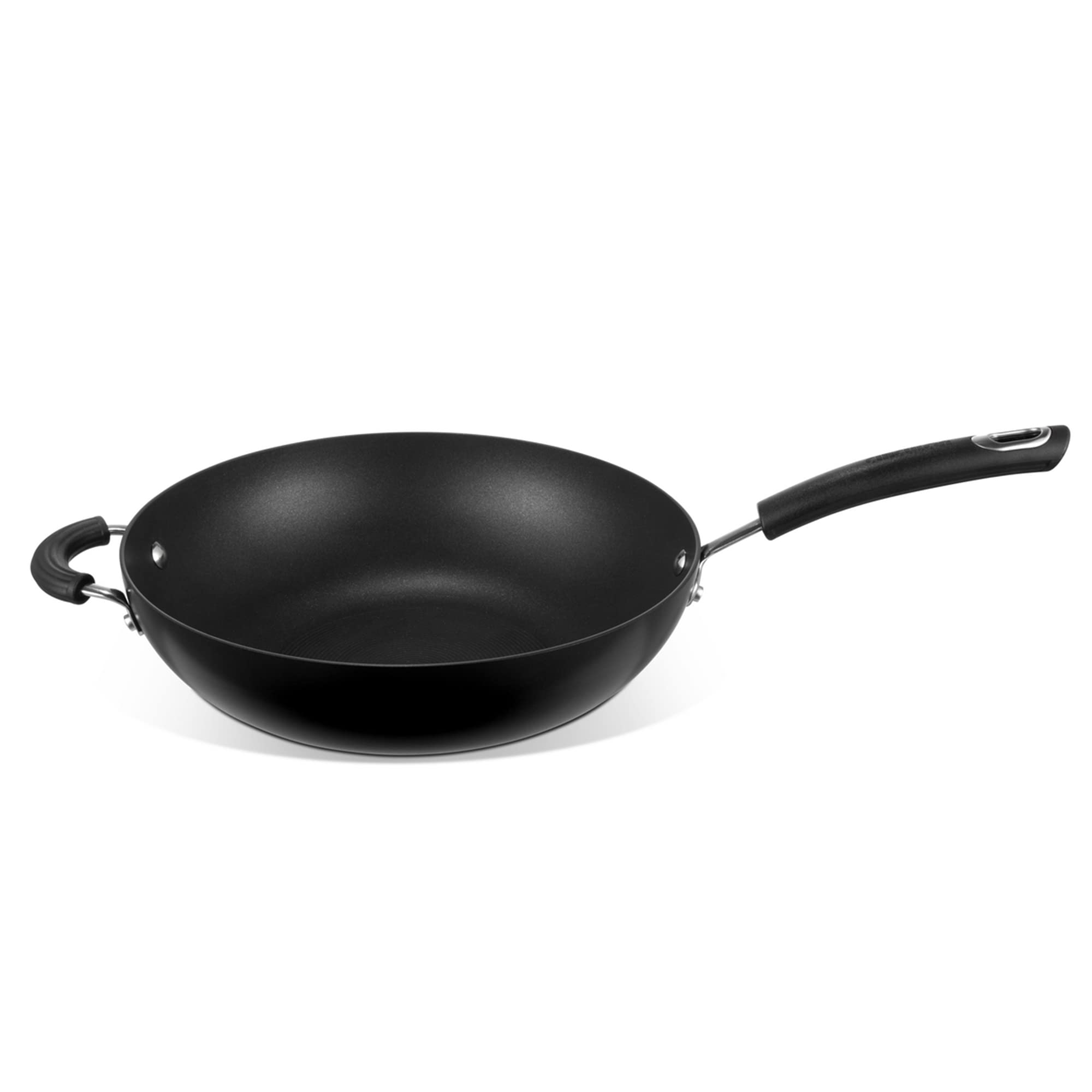 Circulon Total 30cm Wok Pan - Premium Hard Anodized Nonstick Cookware - Induction Compatible, Oven & Dishwasher Safe - Lifetime Warranty - Perfect for Stir-Frying, Sautéing & Asian Cuisine