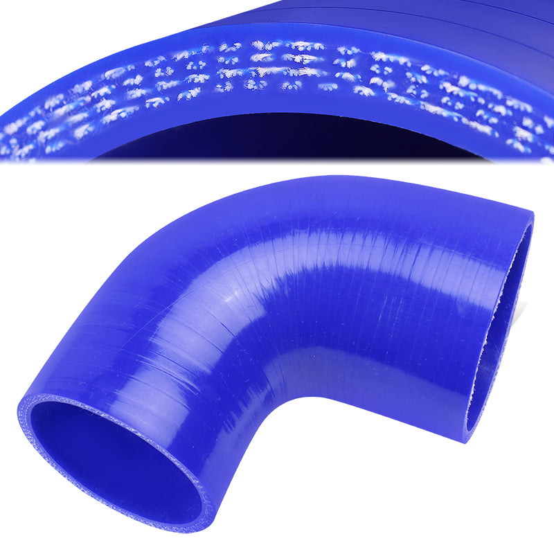 1 in. to 3 in. 90 Degree Elbow 3-Ply High Temperature Silicone Reducer Hose - Perfect for Automotive, Marine & Industrial Applications