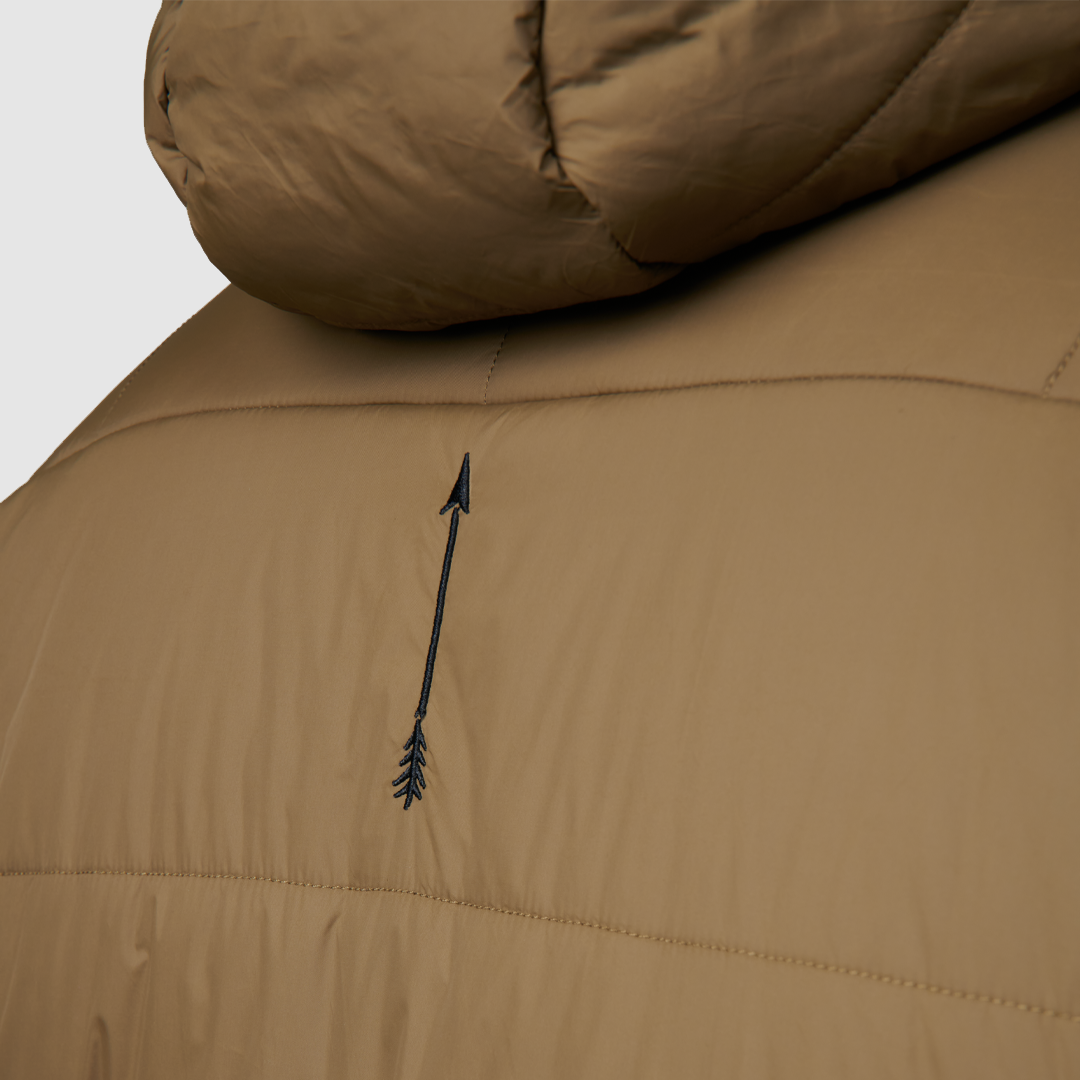 Men's Tundra Winter Jacket - Coyote Brown Waterproof Windproof Insulated Coat for Outdoor Hiking, Camping & Cold Weather Activities