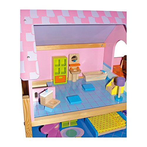 Legler Pink Classic Dollhouse for Kids Playtime