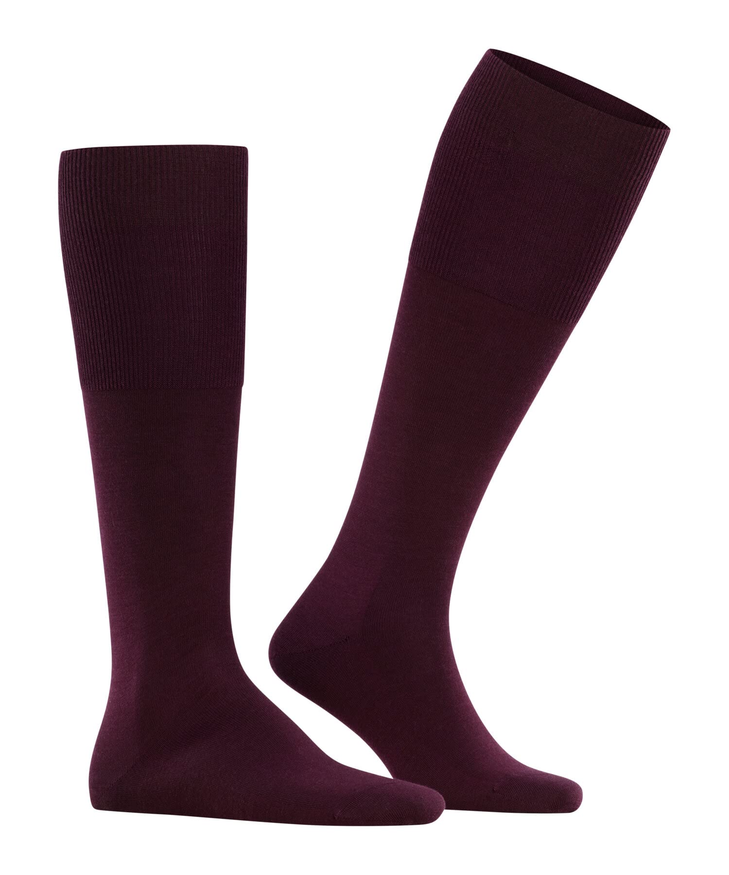 FALKE Men's Knee-High Dress Socks - Breathable Merino Wool & Cotton Blend for Business Travel & Office Wear - Formal Lightweight Comfort Socks for Work, Leisure & Airport Security (1 Pair) - Perfect for Business Trips, Professional Attire & Everyday Comfort