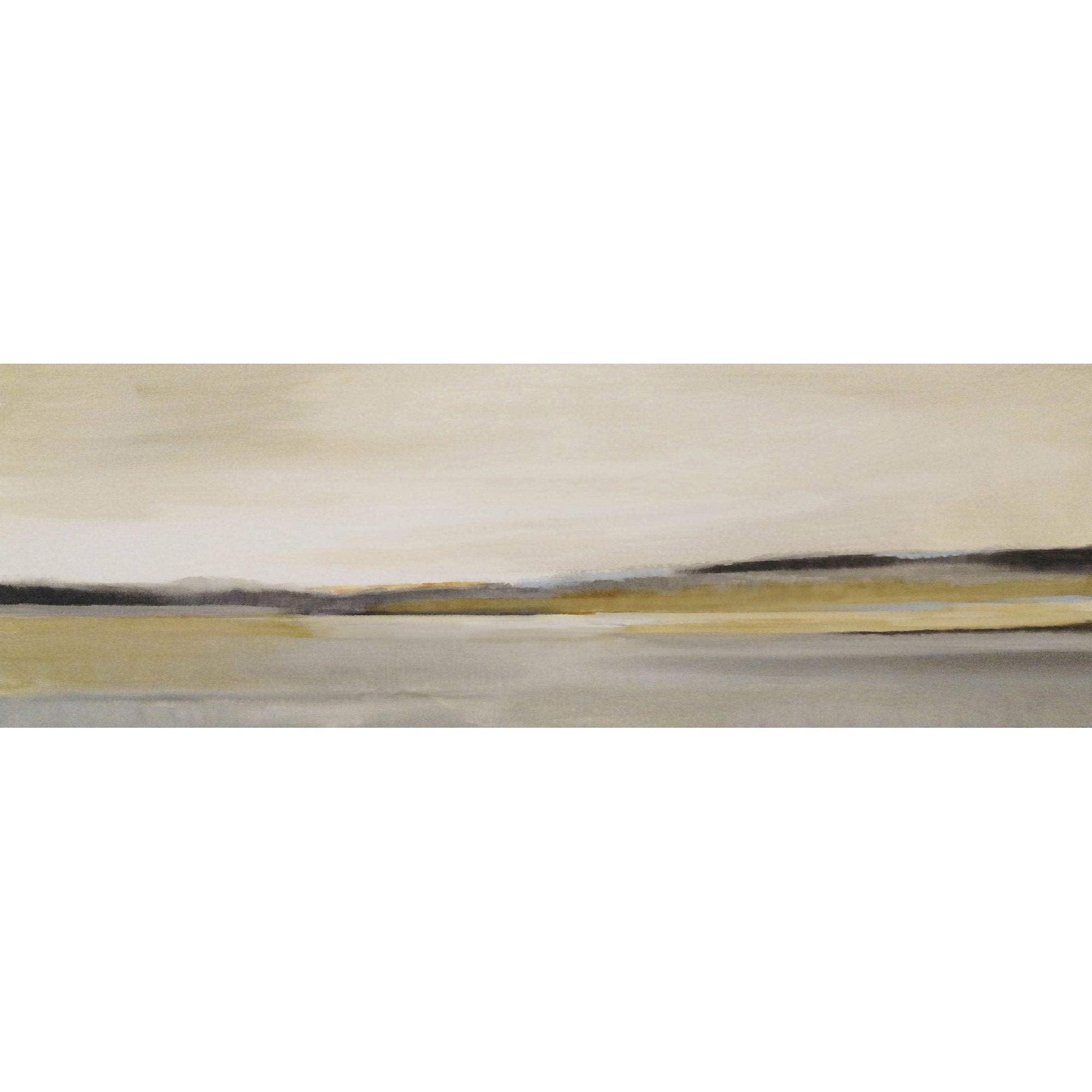 MARMONT HILL - Handmade Morning Beach II Canvas Wall Art Print 30x10 Inches, Coastal Decor for Living Room, Bedroom & Office | Beach Scene Painting for Home Decoration
