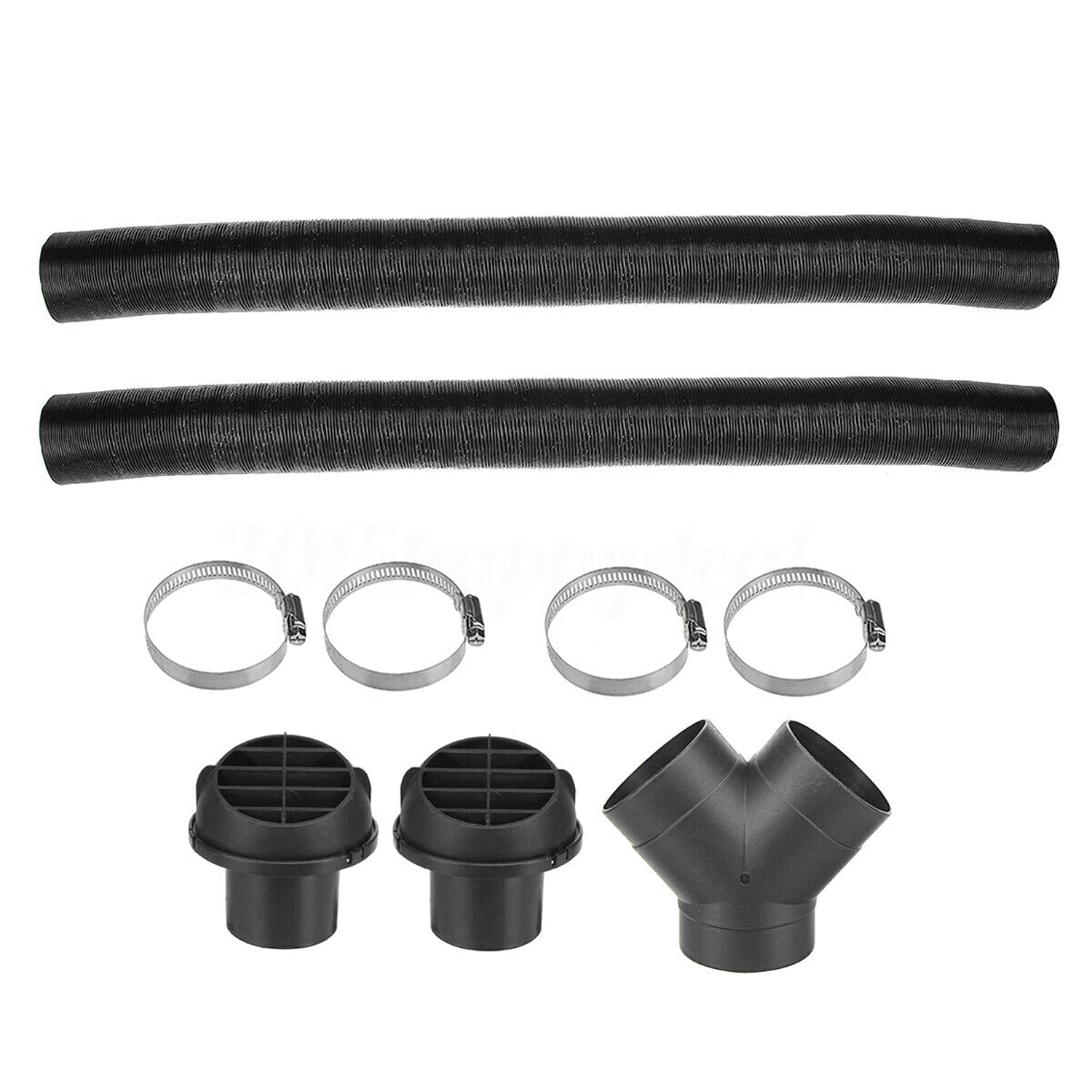 Webasto Diesel 75mm Ducting Y Branch Warm Air Outlet Vent Kit - Compatible with Jabey Branch Warm Air Outlet for RV, Van, and Marine Heating Systems