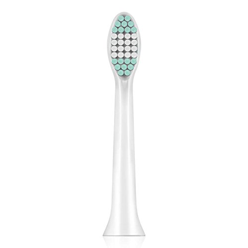 Replacement Toothbrush Heads for PA-213 Electric Toothbrush - Soft Bristles, White & Black (2 Pack) - Compatible with Ultrasonic Vibration Toothbrushes - Perfect for Travel & Daily Oral Care