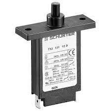 1 Pole Thermal Circuit Breaker 8A 240VAC/28VDC - T12 121SR 8 Flange Mount Manual Reset with Quick Connect Terminals & Auxiliary Contacts - Ideal for Home Appliances, HVAC Systems, and Industrial Equipment
