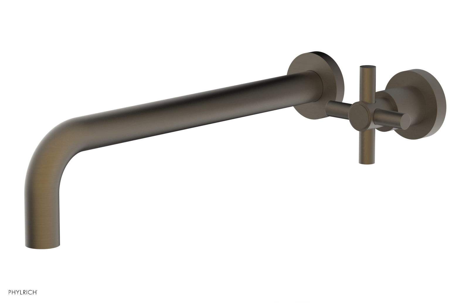 D131-17 Single Handle Wall Mounted Lavatory Faucet Set - Classic Cross Handle Design for Bathroom Sink - Perfect for Modern Homes, Hotels & Restrooms