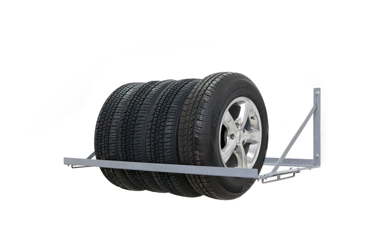 Heavy Duty Monkey Bar Storage Tire Rack - Organize & Store Car Tires - Perfect for Garage, Workshop & Off-Road Vehicle Storage