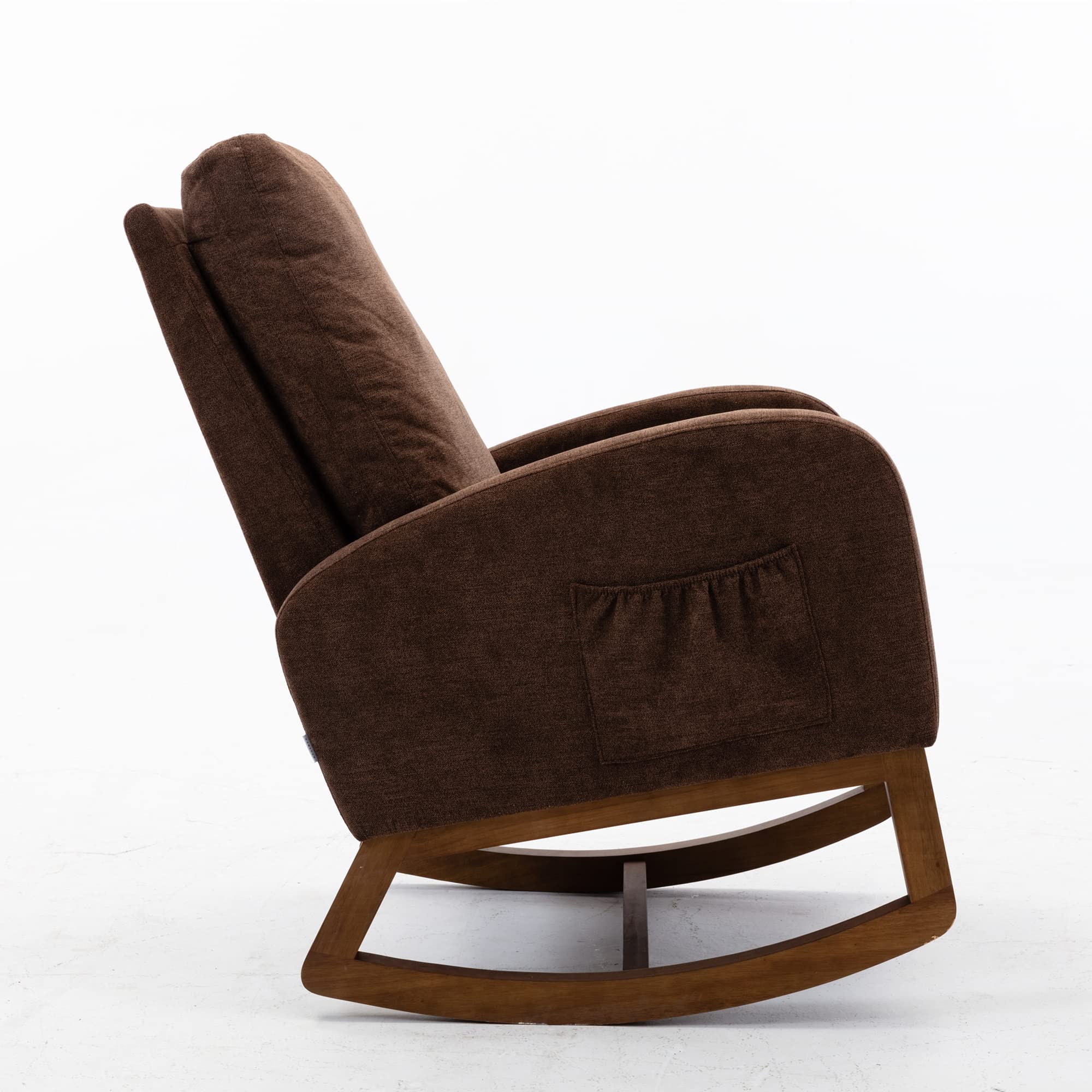 Modern Rocking Chair for Nursery, Living Room & Bedroom - Comfortable Lounge Chair for Relaxing, Nursing & Reading - Perfect for Nursery Decor, Cozy Living Spaces & Bedroom Seating