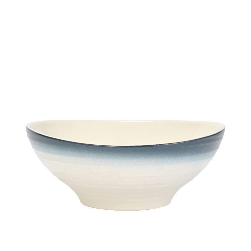 Swirl Ombre Blue 16-Piece Dinnerware Set - Service for 4 | Elegant Tableware for Dinner Parties, Family Gatherings & Special Occasions