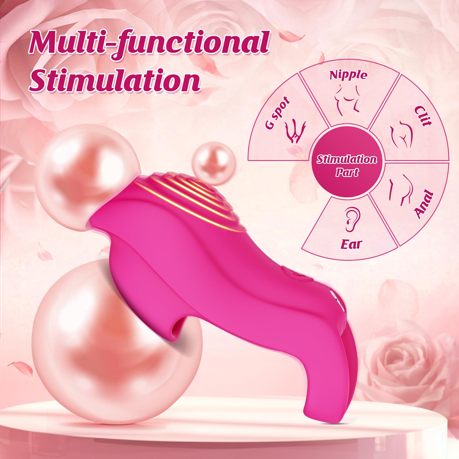 9-Speed Finger Vibrator for Women - Mini G-Spot & Clitoral Stimulator with 5 APP Control Modes, Waterproof & Quiet Adult Sex Toy for Couples - Perfect for Solo Play, Foreplay & Intimate Moments