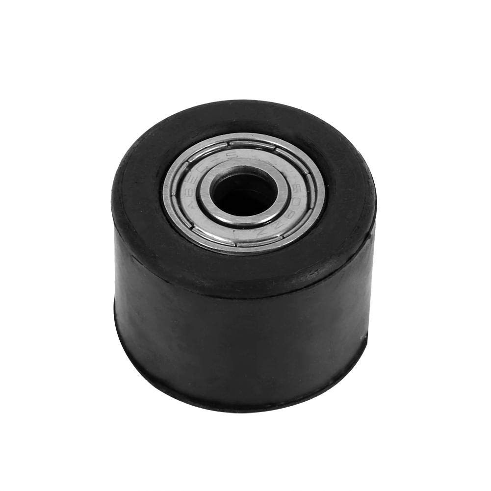 8mm Chain Pulley Roller - Black Motorcycle Chain Tensioner Wheel for Pit Bike, Dirt Bike & Enduro - Perfect for Off-Road Riding and Trail Maintenance