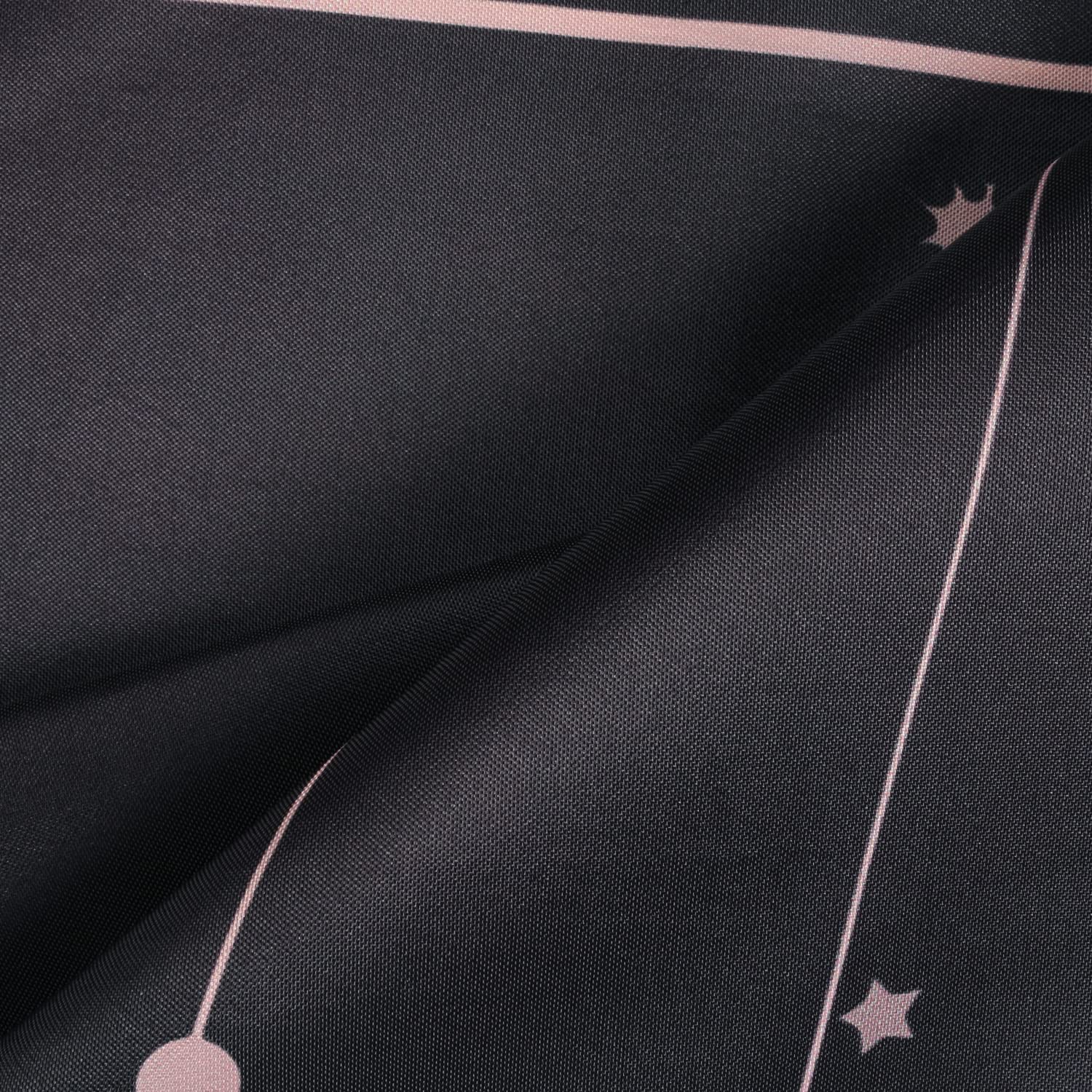 RosieLily Black Moon Phase Shower Curtain - Galaxy Constellation Bathroom Decor with Sun & Moon Design, 72x72 Inch Waterproof Fabric with 12 Hooks - Perfect for Astrology Lovers' Bathroom, Spa or Dorm Room Decor