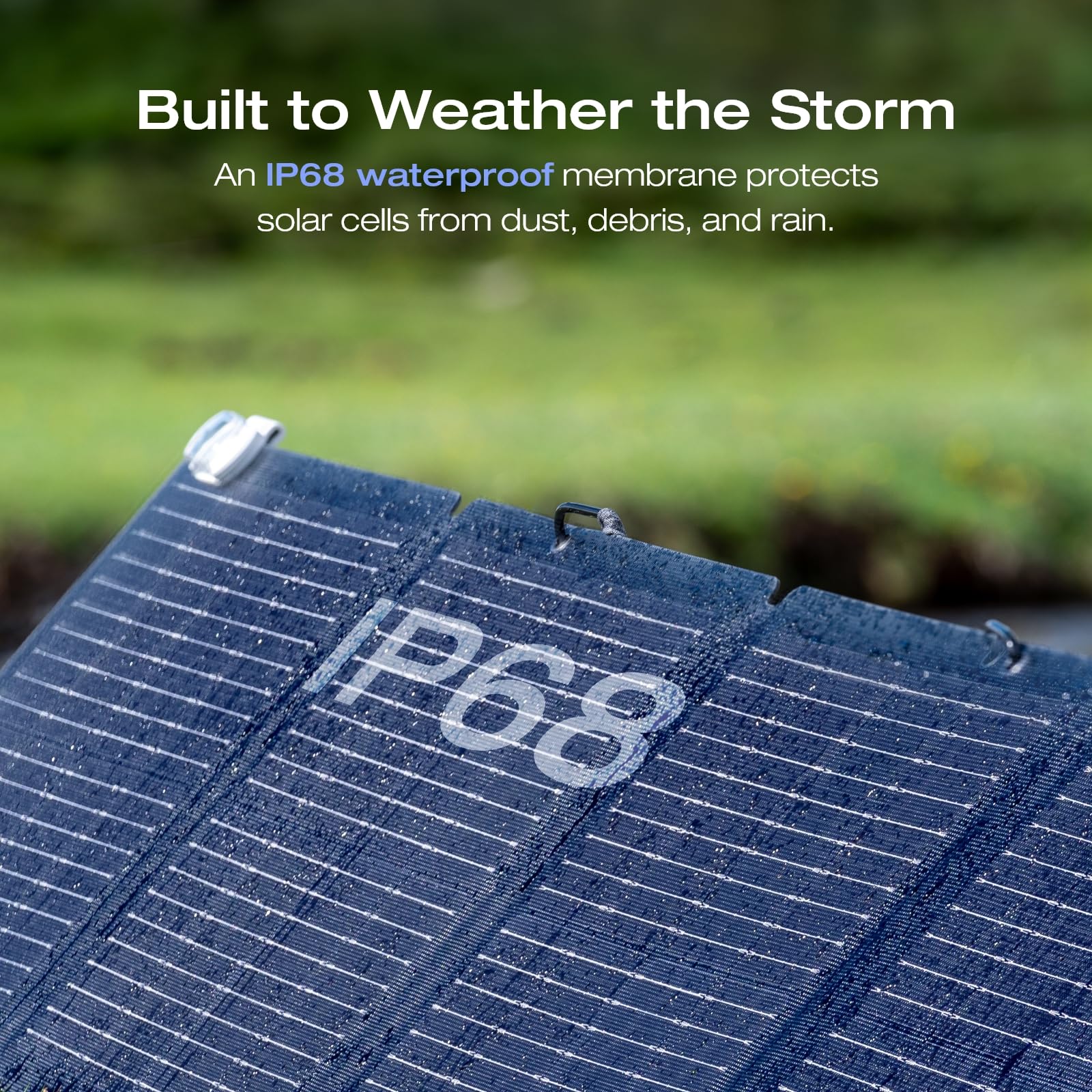 EF ECOFLOW 160W Portable Solar Panel for Power Station | Foldable Solar Charger with Adjustable Kickstand | IP68 Waterproof | Ideal for Outdoor Camping, RV Trips & Off-Grid Power Systems | Solar Generator Charging for Emergencies & Adventures