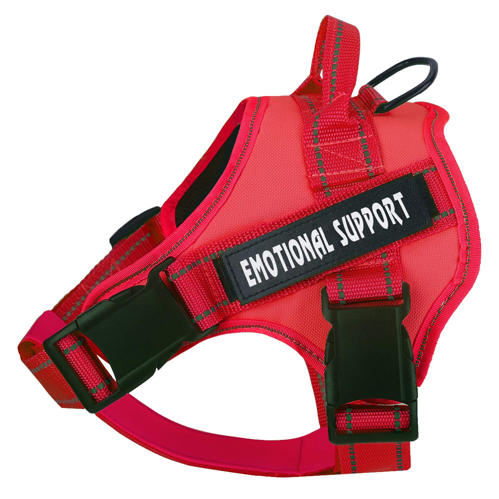 Voopet Service Dog Harness - Adjustable No-Pull Emotional Support Pet Vest for Small, Medium & Large Dogs - Reflective & Breathable ESA Harness with 4 Removable Tags - Perfect for Therapy, Training & Outdoor Adventures