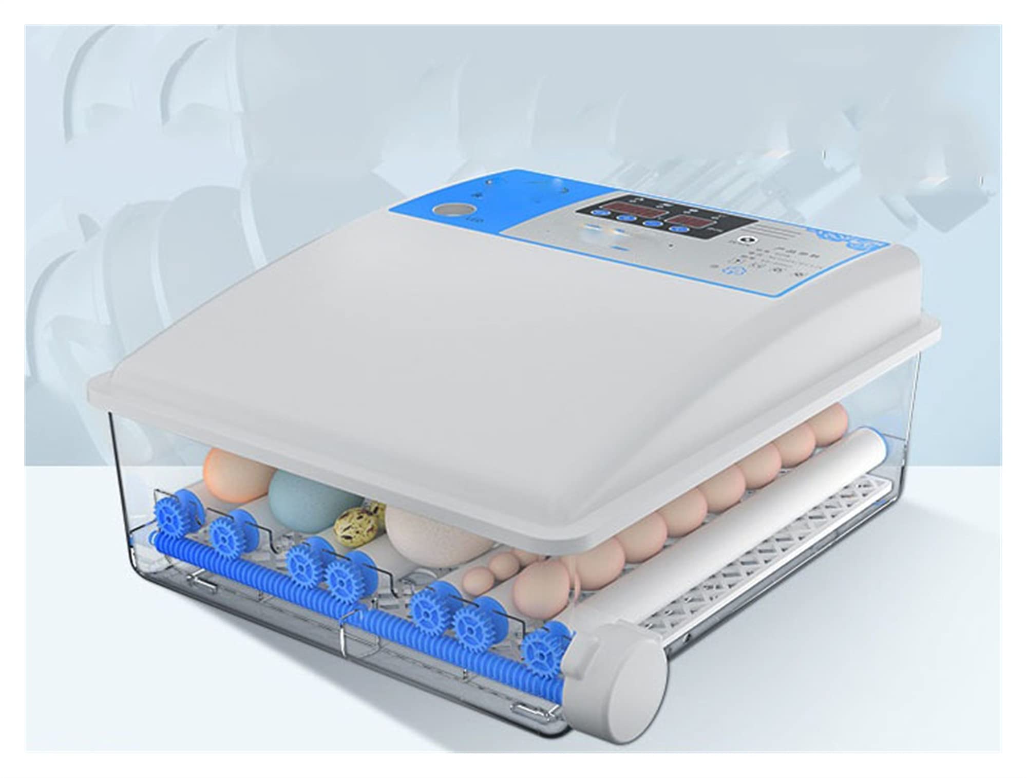 Automatic Smart Egg Incubator for 30 Eggs - Ideal for Chicken, Duck, Goose, Pigeon, Peacock & Parrot Hatching | Perfect for Small Household Poultry Farming & Bird Breeding