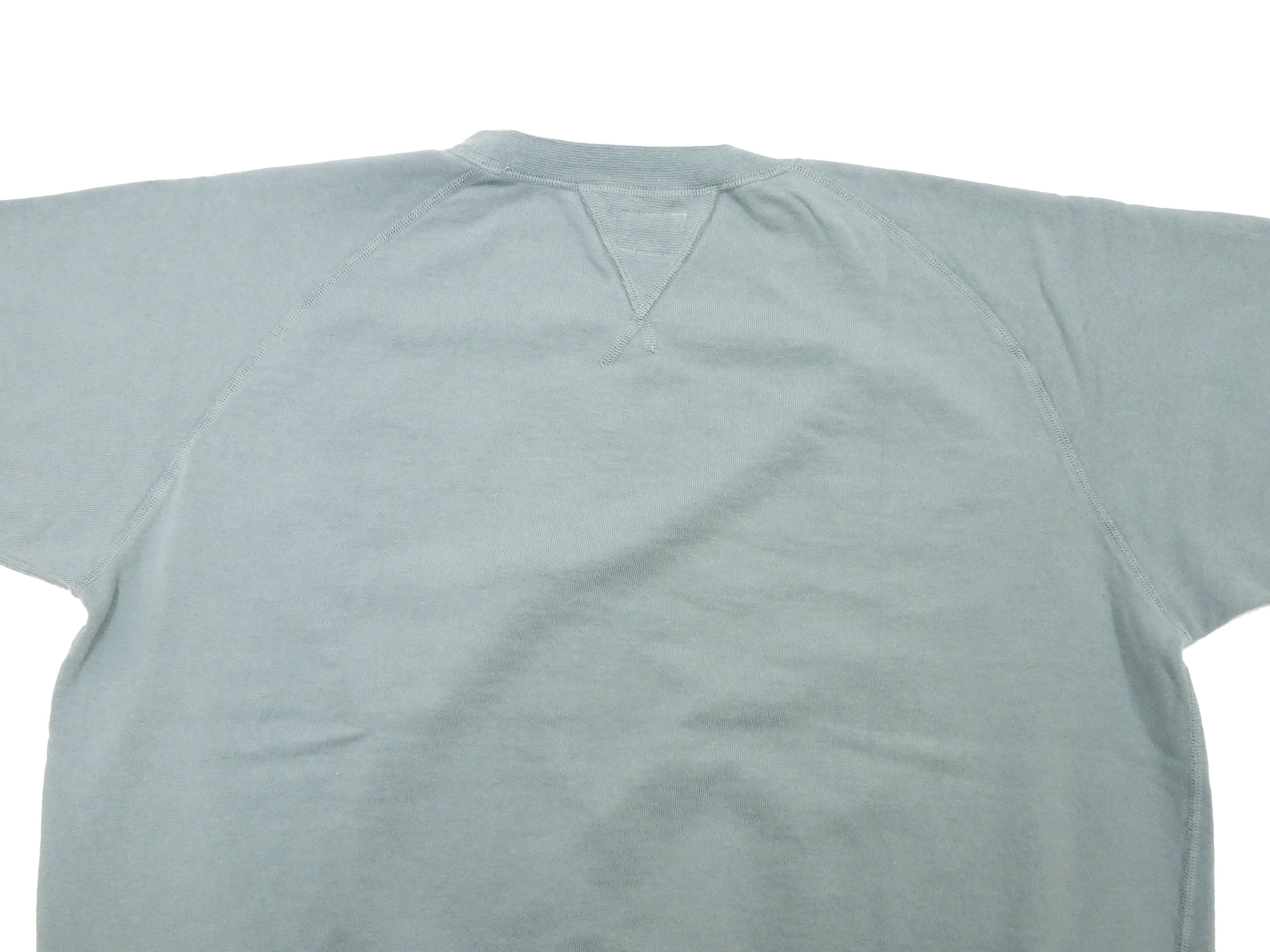 Men's Plain Short Sleeve Sweatshirt - Solid Color French Terry Fabric T-Shirt | TOYS McCOY TMC2429 | Faded Saxe Grey | Casual Wear & Street Style Outfits