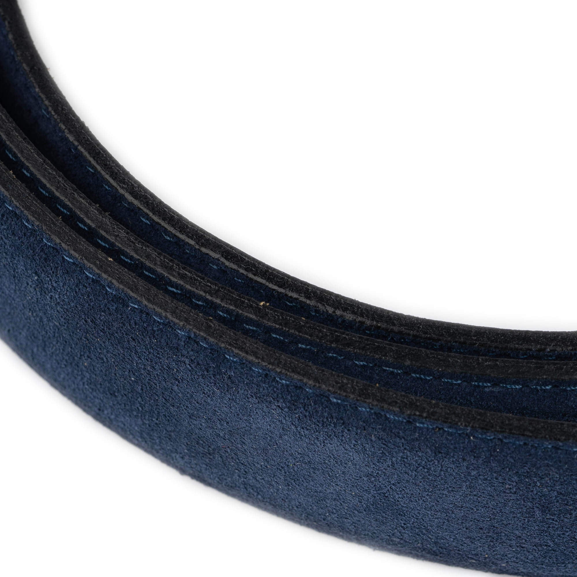 3.5 cm Blue Suede Leather Replacement Belt Strap for Cartier Buckles - Perfect for Watch Bands, Jewelry Accessories & Luxury Fashion Upgrades