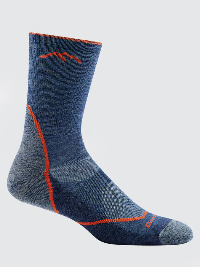 Darn Tough 1972 Light Hiker Micro Crew Lightweight Cushion Socks for Men - Hiking, Walking & Outdoor Adventures