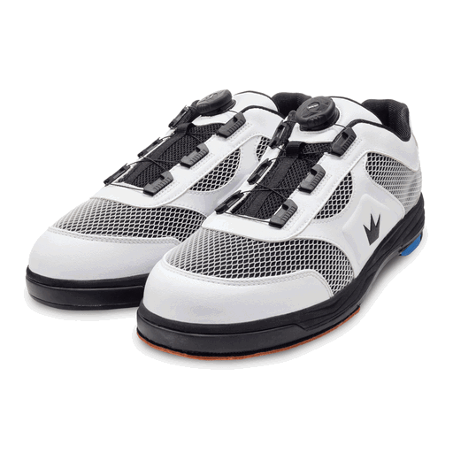 Brunswick Men's Fury White Right Hand Bowling Shoes - Lightweight & Comfortable for League Play & Tournaments - Perfect for Competitive Bowlers & Casual Players