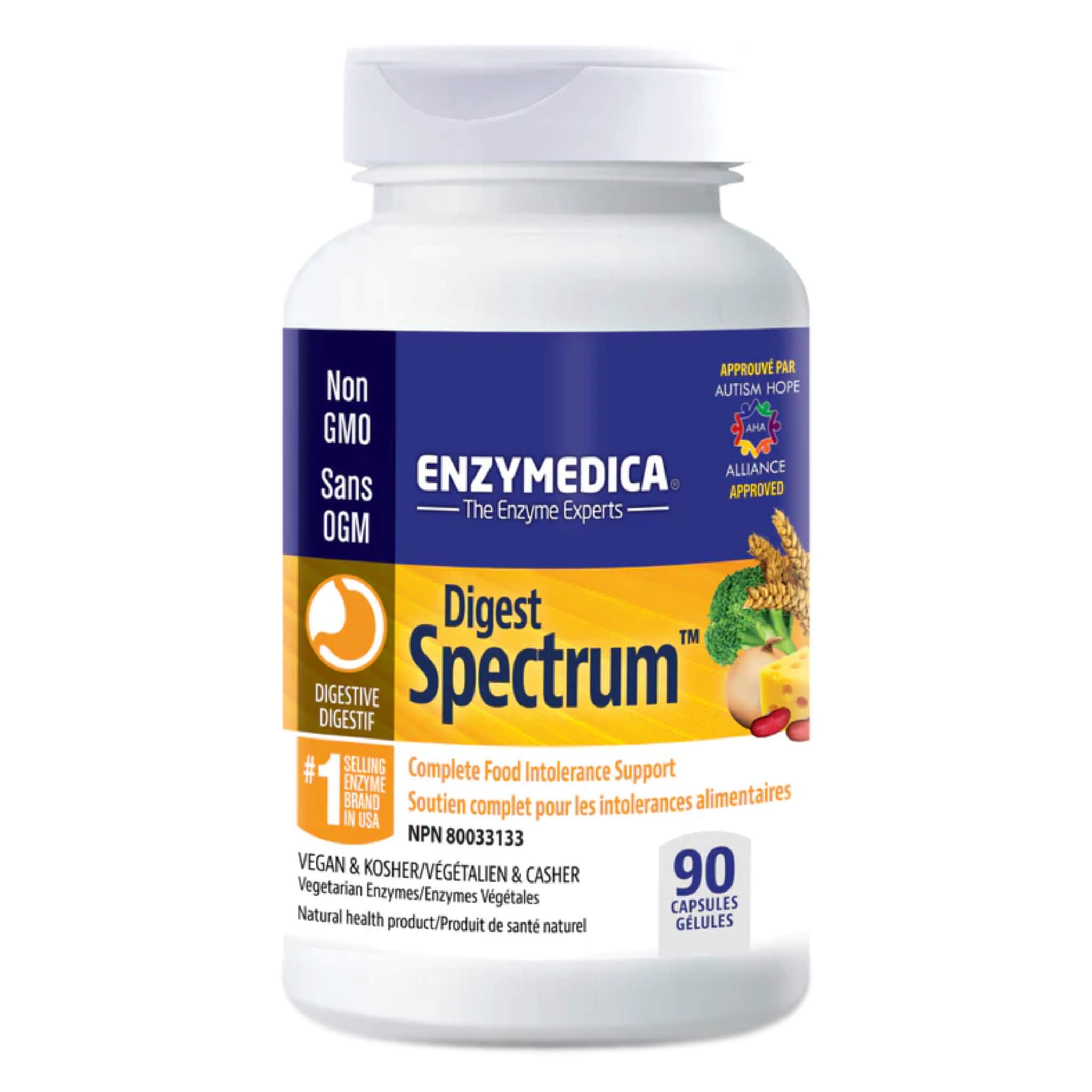 Digest Spectrum - Premium Digestive Enzyme Supplement for Gut Health & Digestion Support | Ideal for Bloating Relief, Food Intolerance & Nutrient Absorption | Perfect for Daily Wellness & Active Lifestyles