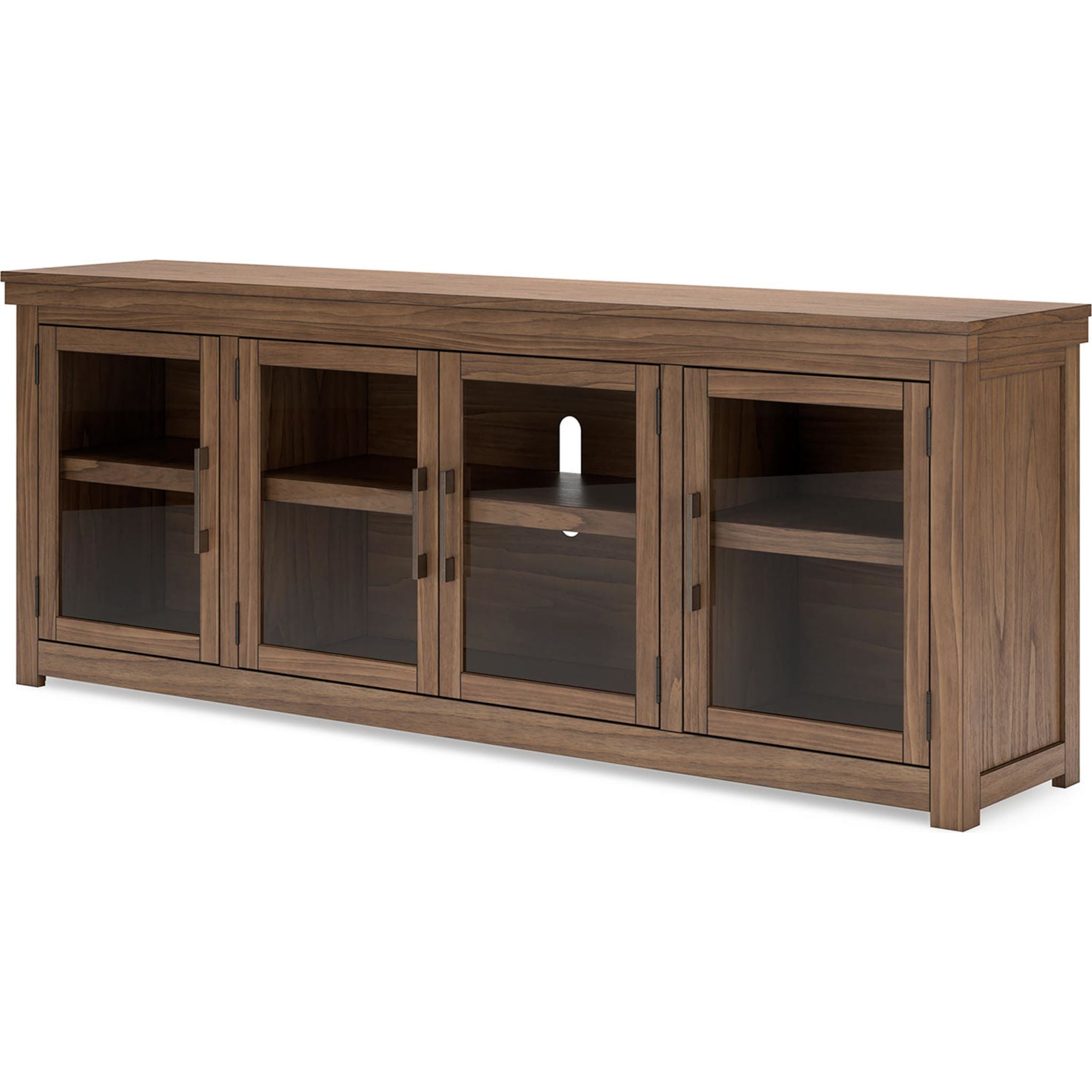 Boardernest TV Stand for Living Room - Modern Brown TV Console with Storage Shelf, Perfect for Flat Screen TVs up to 65 inches - Ideal for Home Theater & Entertainment Centers
