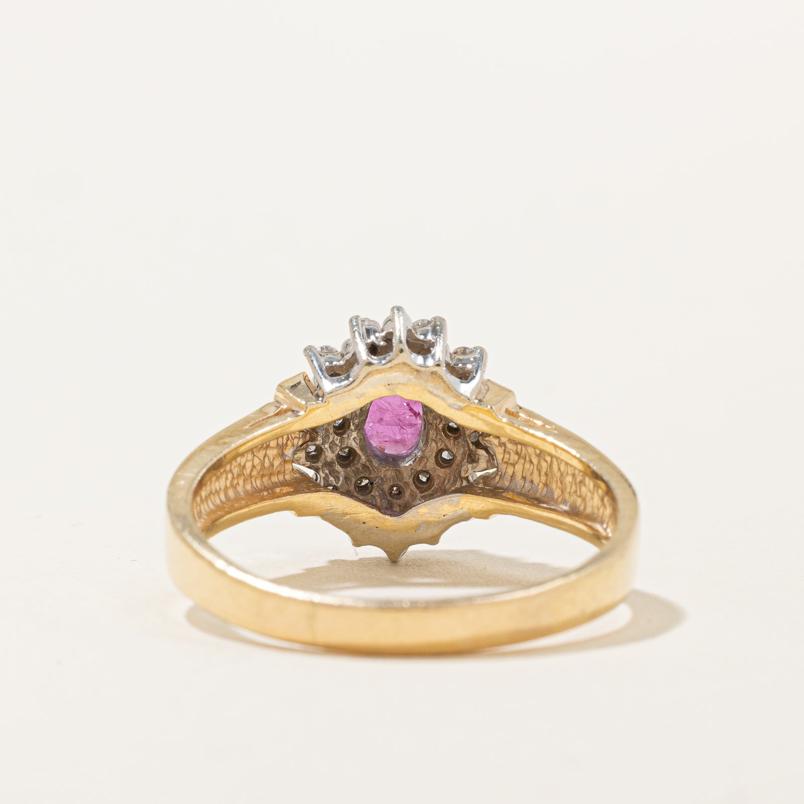Elegant Ruby & Diamond Halo Ring - 0.51ct Center Stone with 0.26ctw Diamond Accents - Size 9.25 - Perfect for Engagement, Anniversary & Special Occasion Jewelry Gifts