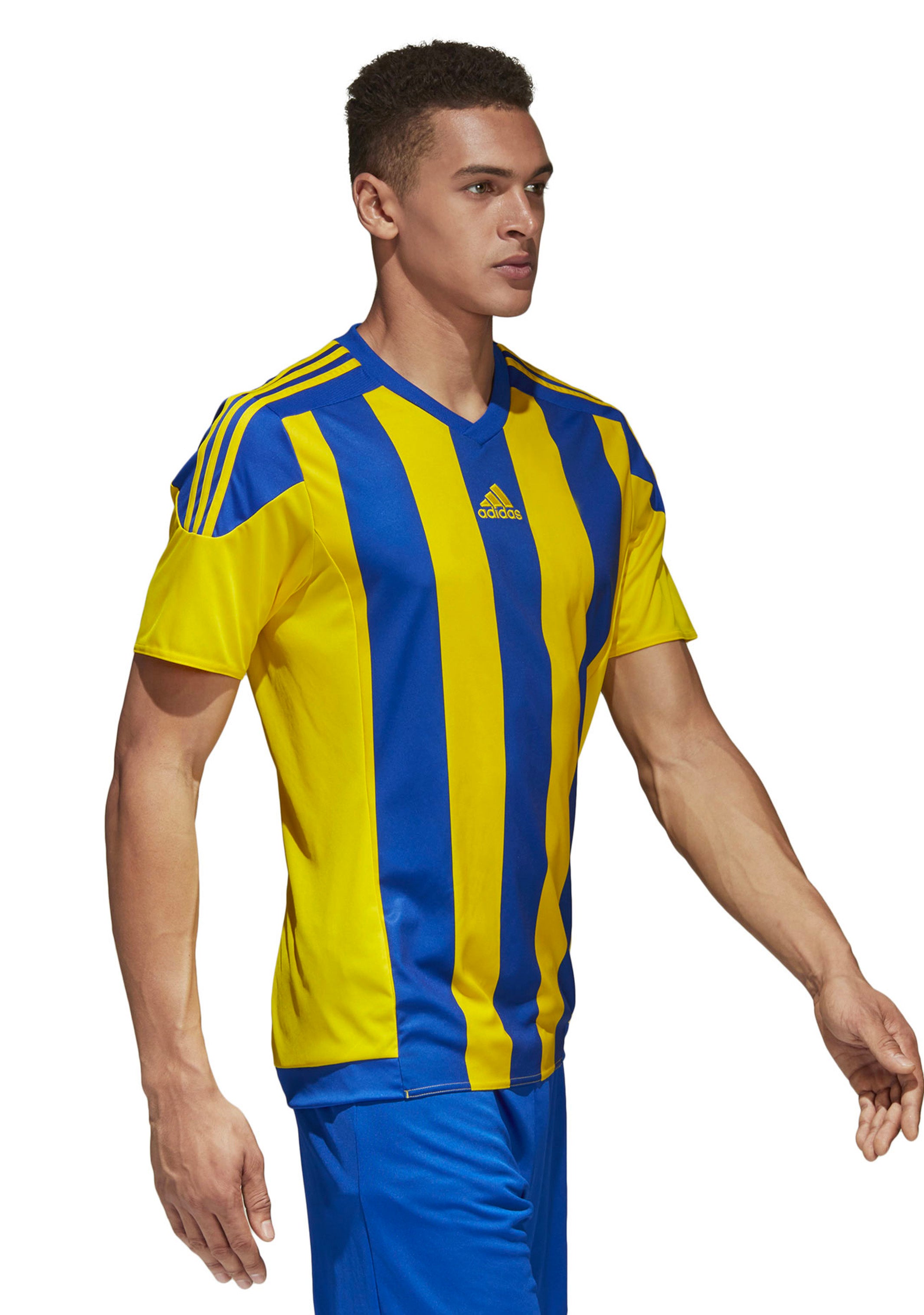 Adidas Men's Striped 15 Soccer Jersey S16142 - Lightweight Breathable Football Shirt for Training & Match Play