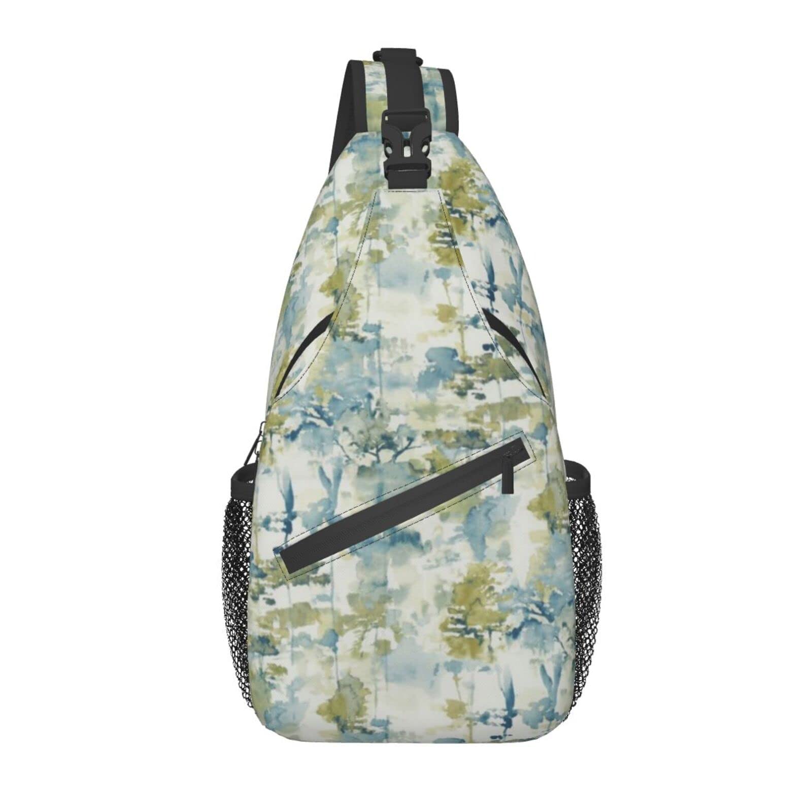 Stylish Slate Blue Crossbody Sling Backpack for Women & Men - Lightweight Casual Shoulder Bag for Travel, Work & Daily Use