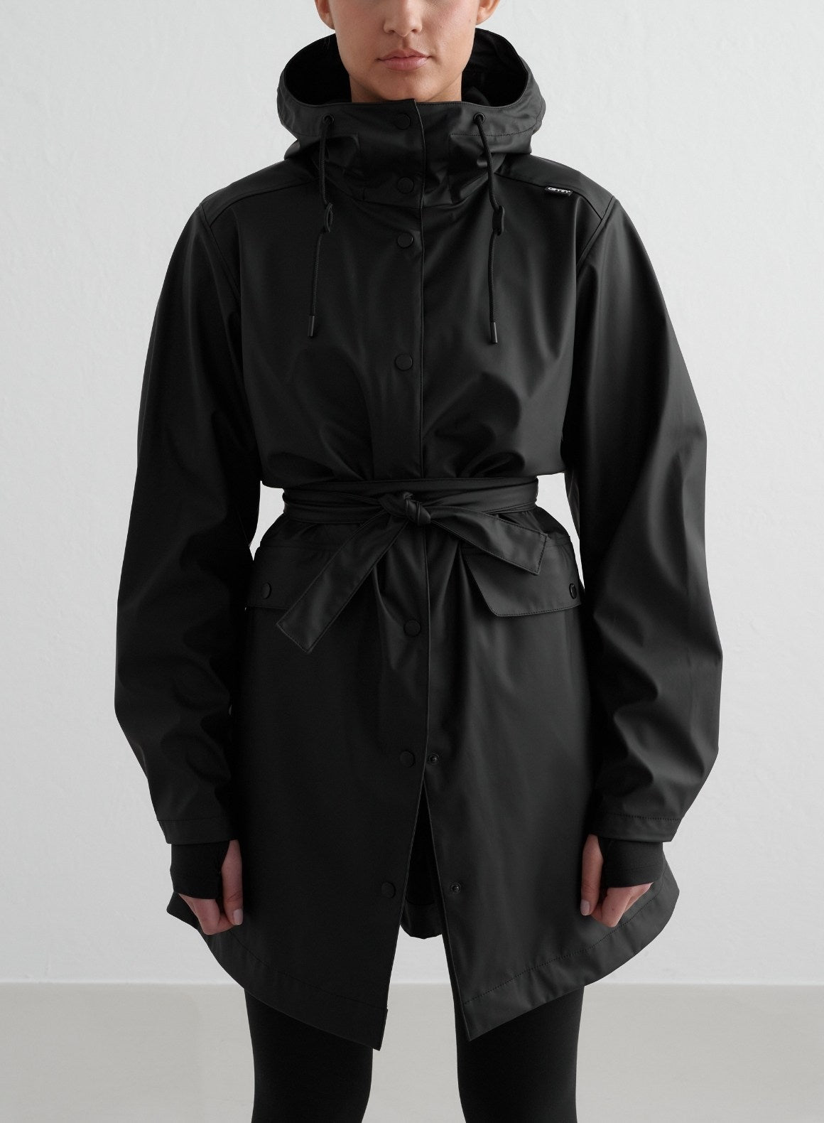 Waterproof Black Rain Jacket for Men & Women - Lightweight Windproof Outdoor Jacket for Hiking, Camping & Travel