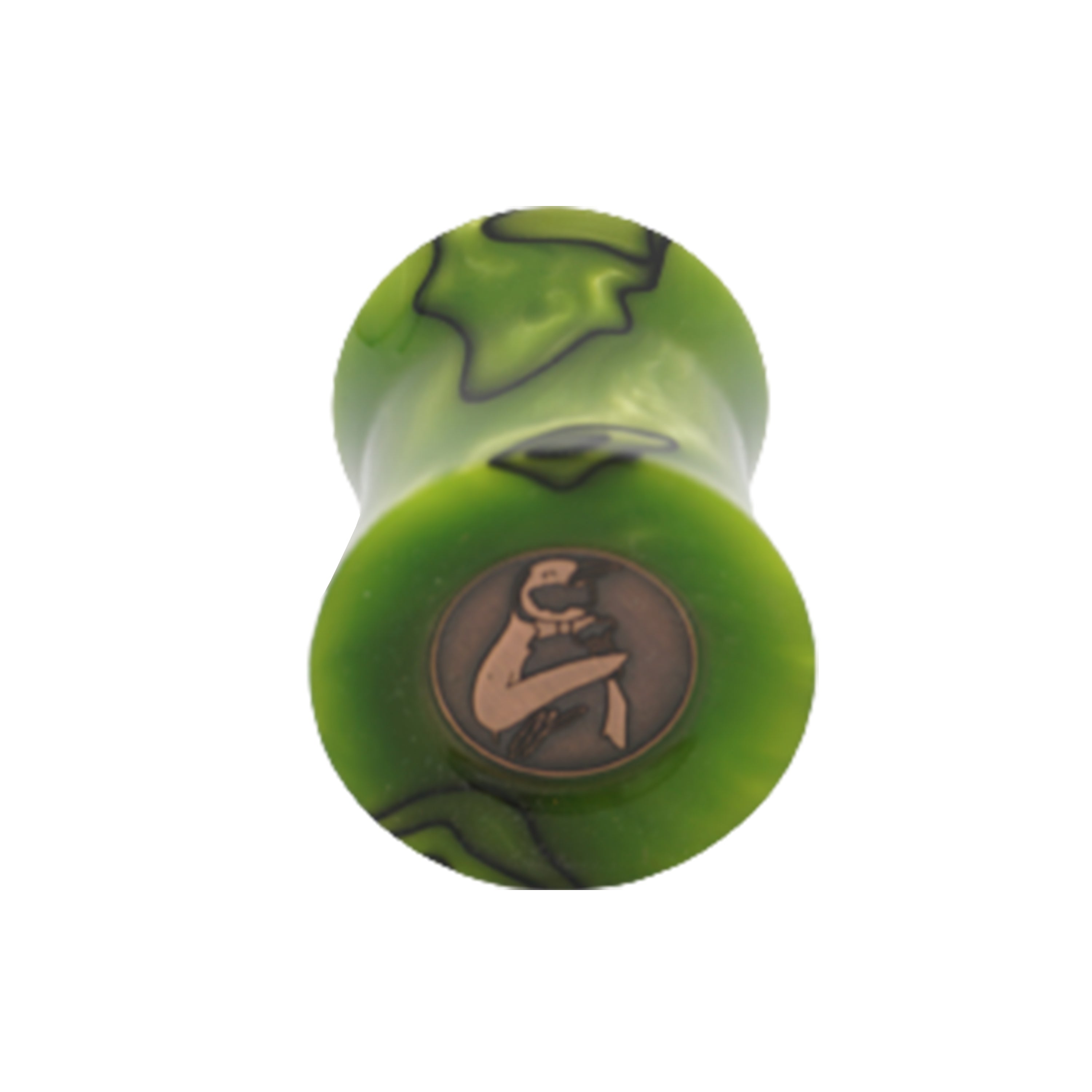 Premium Handcrafted Toxic Green Shaving Brush Handle - Fits 24mm & 26mm Knots - Perfect for Wet Shaving & Grooming Gifts for Men