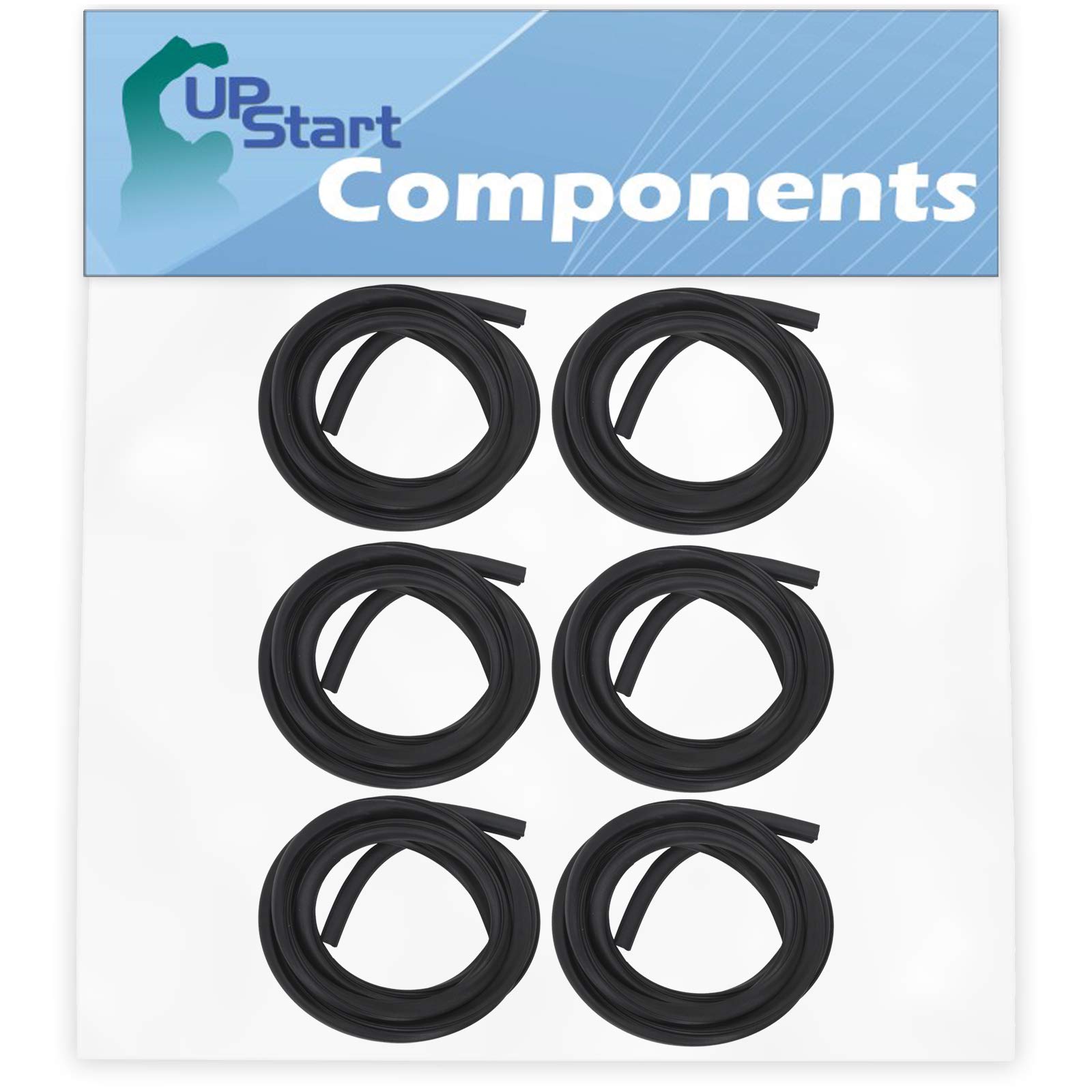 6-Pack Frigidaire FFBD2405KW0 Dishwasher Tub Gasket Replacement - Compatible with 154827601 - UpStart Components Brand - Perfect for Leak Repair & Maintenance