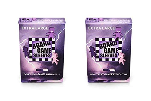 2 Packs Arcane Tinmen Non-Glare Board Game Sleeves - 50 Count Extra Large Card Protectors (100 Total) - Premium Matte Finish for Magic Cards, Trading Cards & Collectibles - Perfect for MTG, Yu-Gi-Oh, Pokemon & Board Game Protection