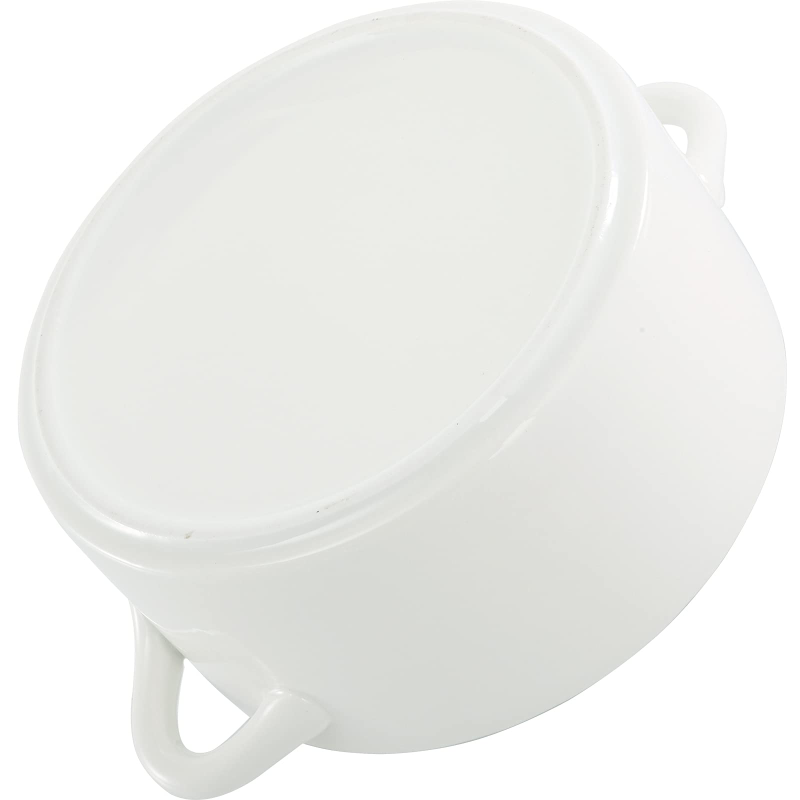 SOUJOY 6 Pack French Onion Soup Bowls - 22Oz Porcelain Serving Bowls with Handles, Oven Safe Crocks for Soup, Cereal, Chili, Pot Pie & Beef Stew - Perfect for Baked Dishes, Restaurant Serving & Family Dining