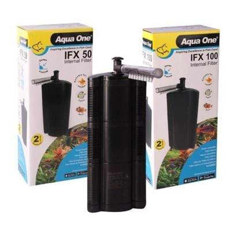 Aqua One IFX Internal Filter 100 - 600L/hr High Performance Aquarium Filter for Freshwater & Saltwater Tanks | Ideal for Home, Office, and Fish Store Use
