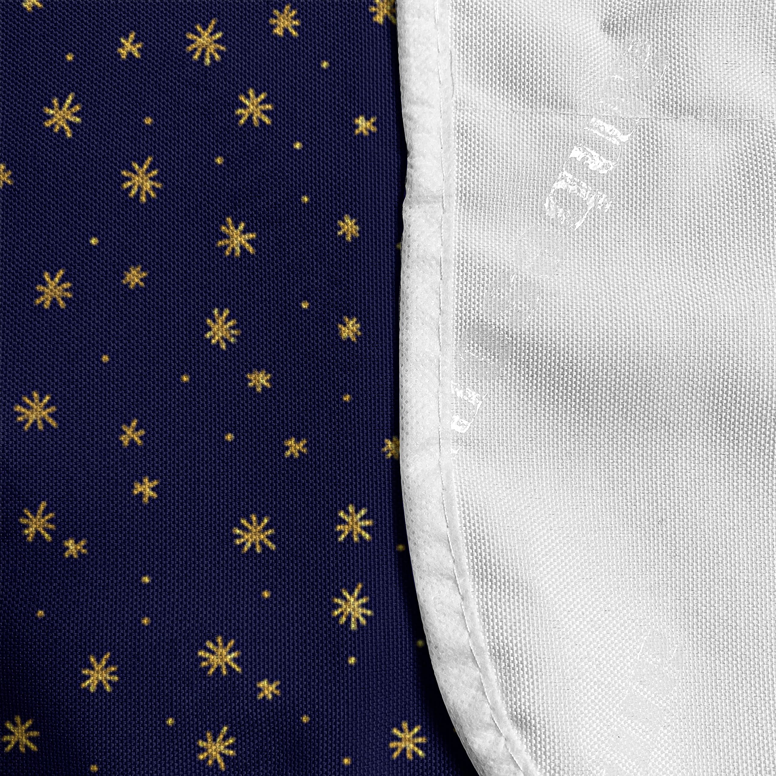 Ambesonne Dark Blue Microwave Cover - Minimalist Abstract Stars Night Sky Design, Waterproof Kitchen Organizer with Pockets, 36