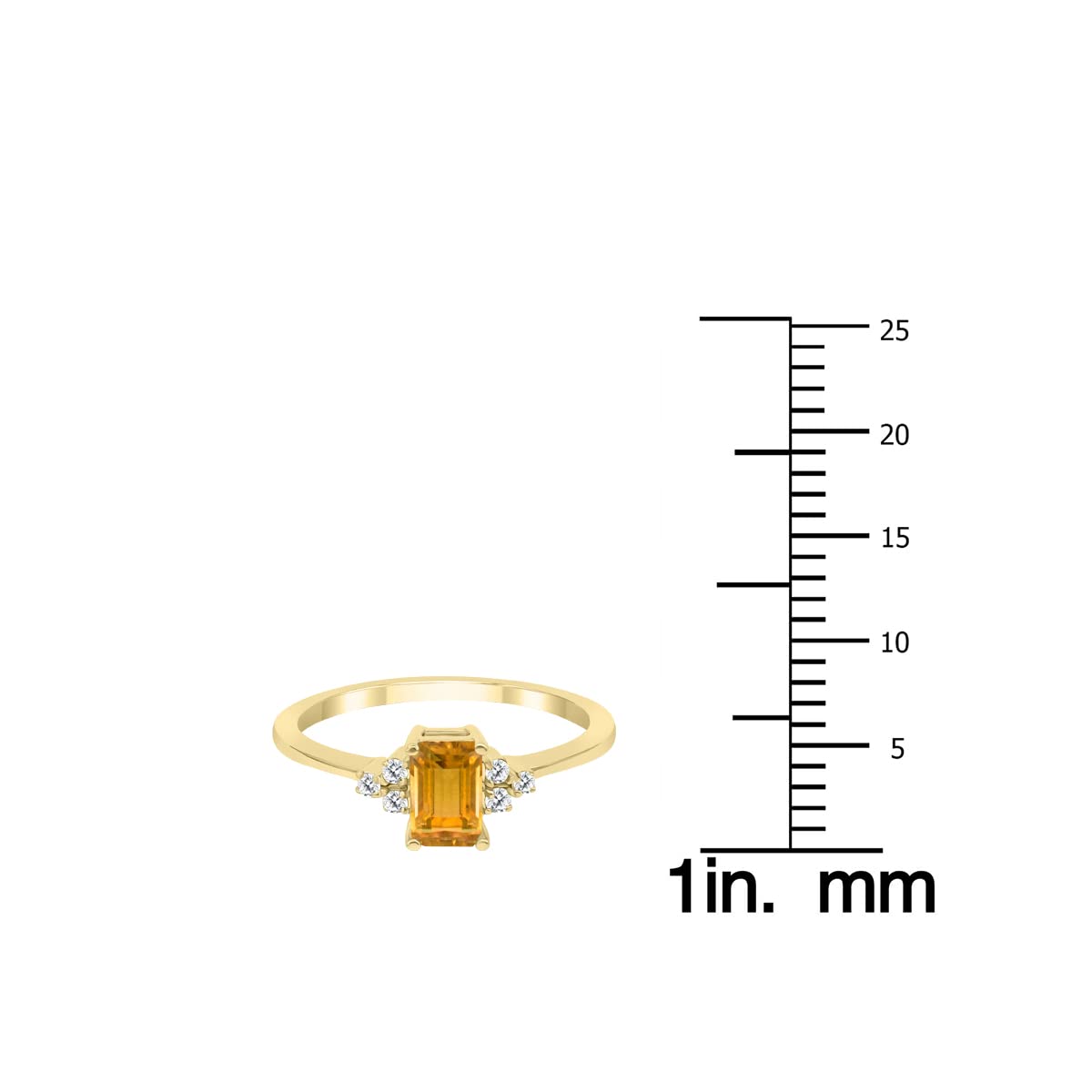 10K Yellow Gold Gemstone & Diamond Ring - Emerald, Sapphire, Blue Topaz, Amethyst | Elegant Jewelry for Women, Perfect for Engagement, Wedding, Anniversary & Special Occasions