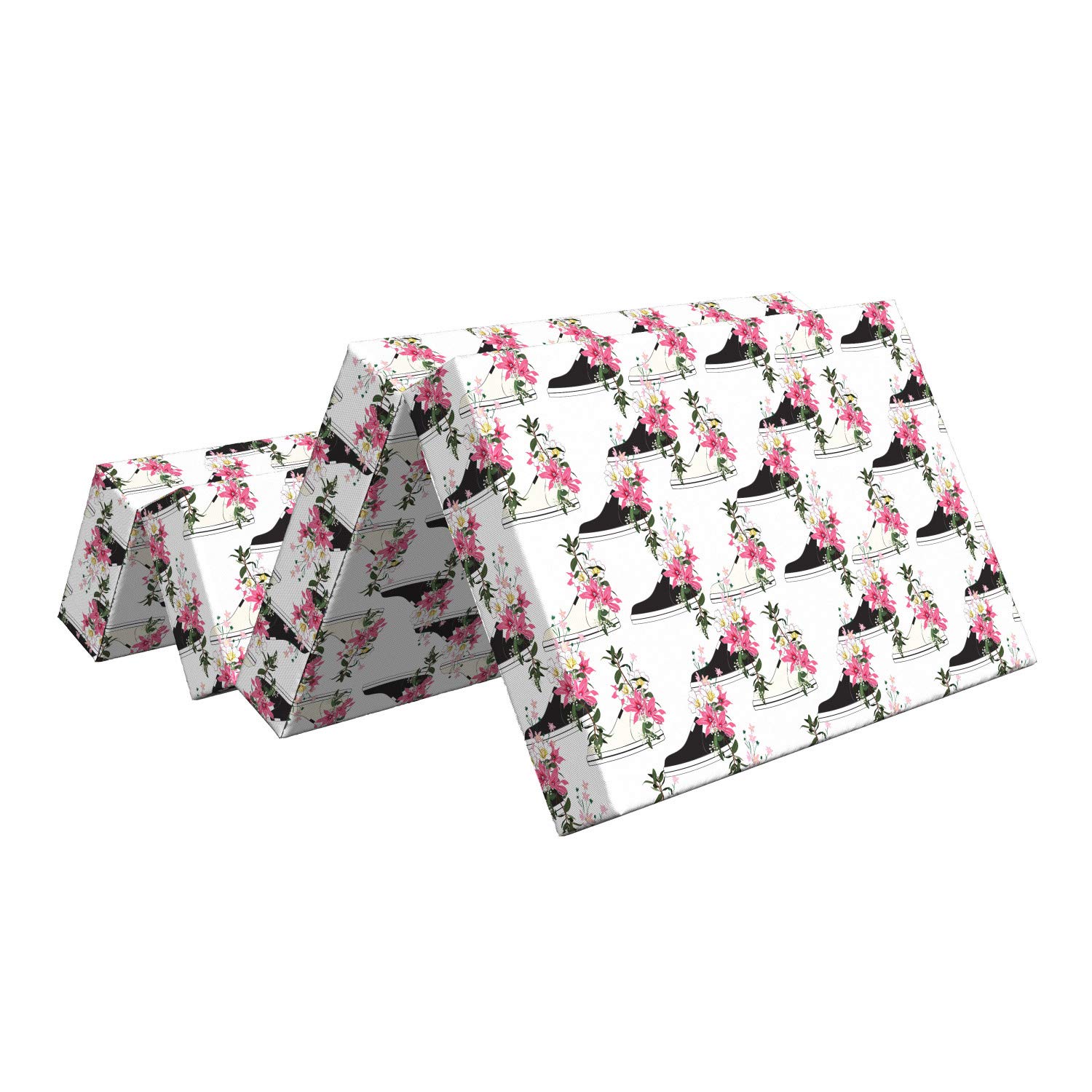 Ambesonne Floral Foldable Mattress - 74.8